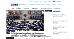 Desktop Screenshot of osce.org