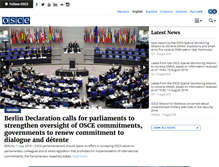Tablet Screenshot of osce.org