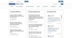 Desktop Screenshot of polis.osce.org